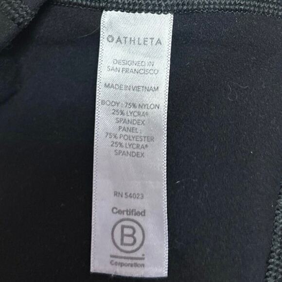 Athleta Salutation Stash Pocket 7/8 Tight Black Colorblock Leggings Pants XXS - Picture 4 of 5